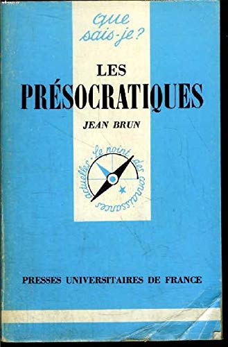 Les Présocratiques 9782130420521