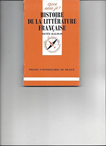 Histoire de la littérature française 9782130439189