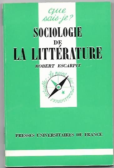Sociologie de la littérature 9782130449041