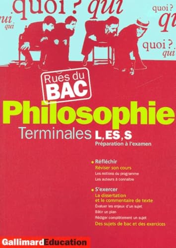 Philosophie : Terminales L, ES, S 9782070413430