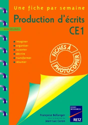 Production d'écrits, CE1 9782725612553