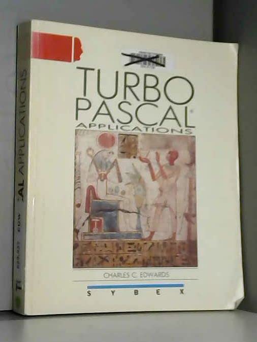 Turbo Pascal, applications 9782736102722
