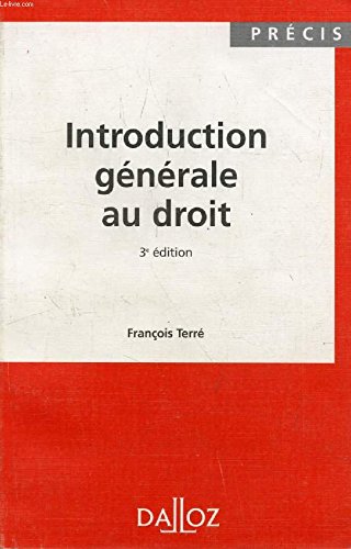 Introduction générale au droit 9782247024605