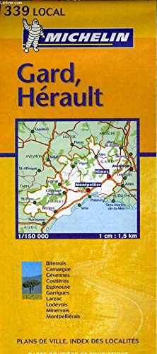 Carte routière : Gard - Hérault, N° 11339 9782061004005