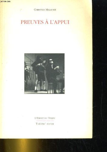 Preuves à l'appui 9782908206173