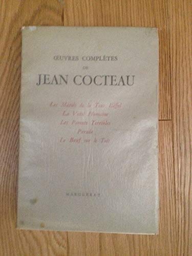 Oeuvres complètes de Jean Cocteau. Volume VII