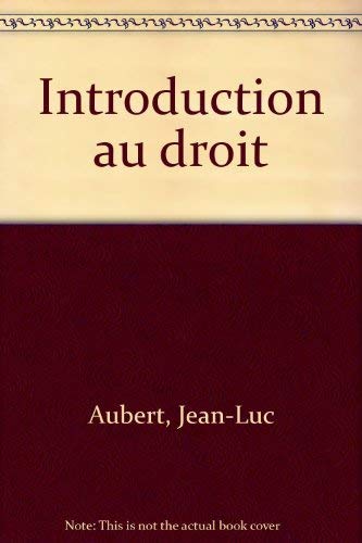 Introduction au droit 9782130432616