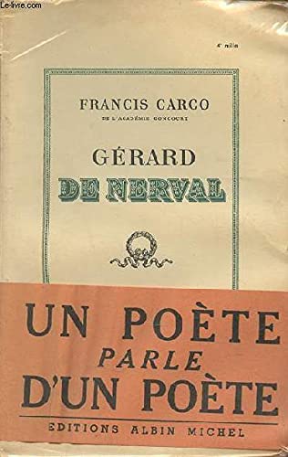 Gerard De Nerval (albin Michel) 9780320050510