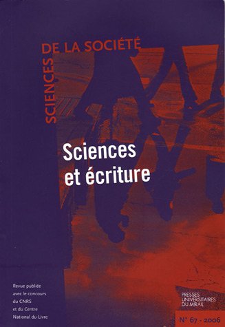 Sciences et écritures 9782858168279