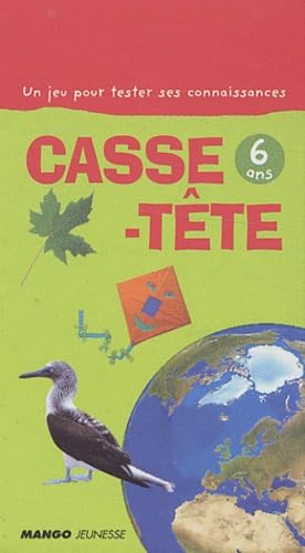 Casse tête, 6 ans (jeux pour tester ses connaissances) 9782740416150