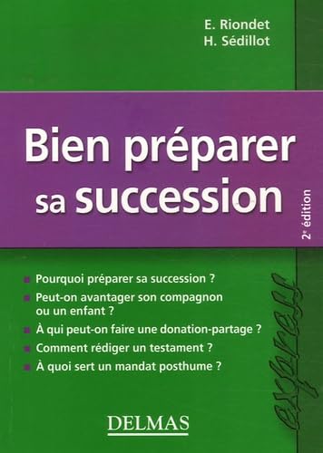 Bien préparer sa succession 9782247072972
