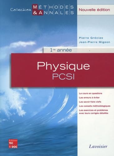 Physique PCSI 1re année 9782743011437