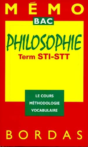 MEMO/30 PHILO STI STT NP (Ancienne Edition) 9782040282523