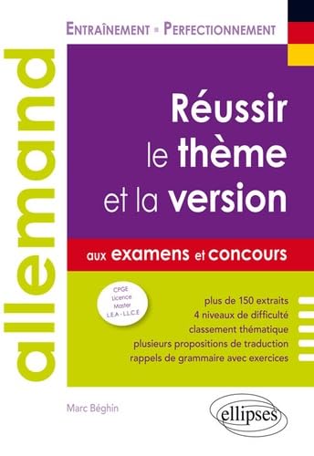 Allemand: Réussir le thème et la version aux examens et aux concours B2-C1 9782340021792