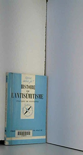 Histoire de l'antisémitisme 9782130419198