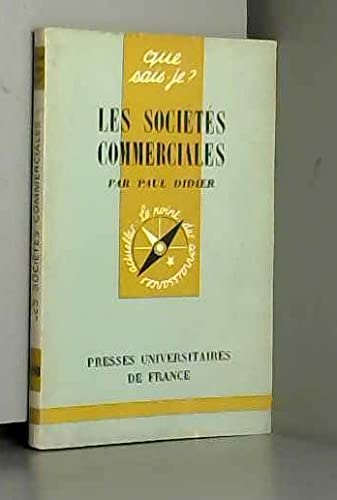 Les Sociétés Commerciales 9782130434948