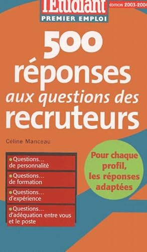 500 réponses aux questions des recruteurs 2003 9782846243568