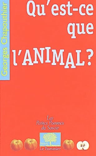 Qu'est-ce que l'animal ? 9782746501676