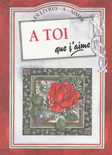 A toi que j'aime 9782873880224