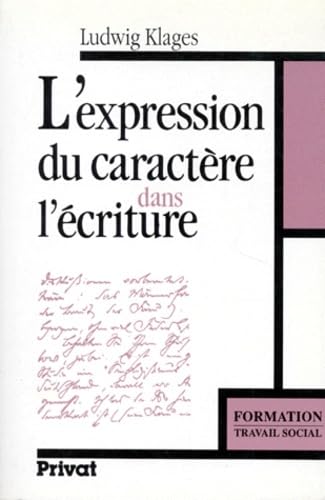 L'expression du caractère dans l'écriture 9782708974432