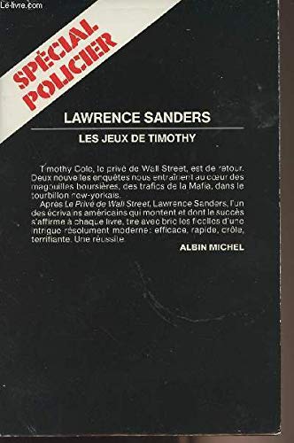 Les jeux de timothy 9782226038043