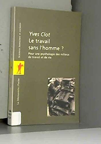 Le travail sans l'homme 9782707128973