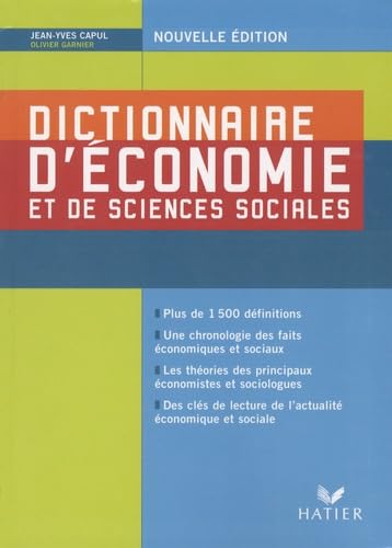 Dictionnaire d'économie et de sciences sociales 9782218926761