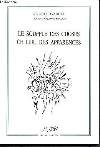Le souffle des choses, ce lieu des apparences 9782864764168