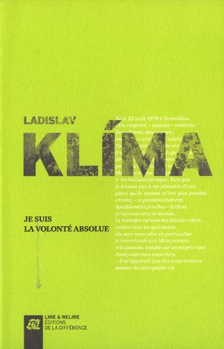Je suis la volont? absolue by Ladislav Klima