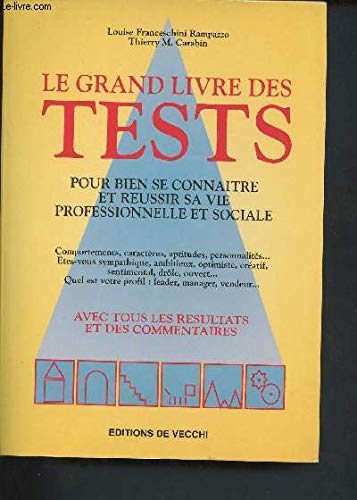 Le grand livre des tests: Pour bien se connaitre et réussir sa vie professionnelle et sociale 9782732830131