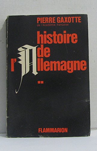 Histoire de l'allemagne tome deuxième