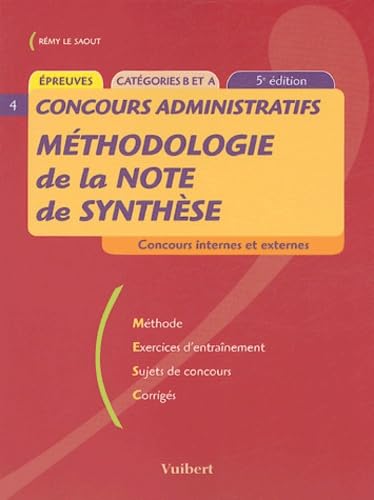 Méthodologie de la note de synthèse 9782711793433
