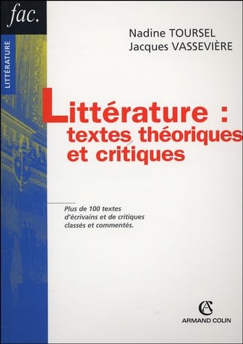 Littérature : textes théoriques et critiques 9782200340858