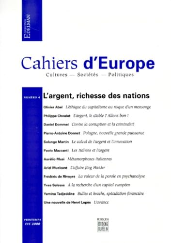 Cahiers d'Europe, numéro 4 9782866453732