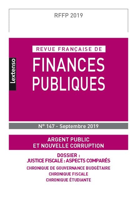 Revue Française de Finances Publiques N°147 - septembre 2019 9782275064154