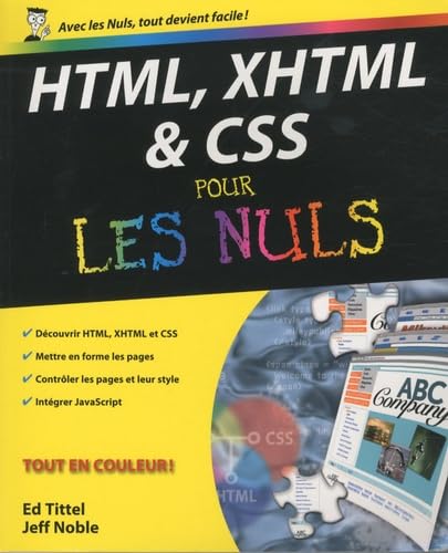 HTML XHTML & CSS POUR LES NULS 9782754016445