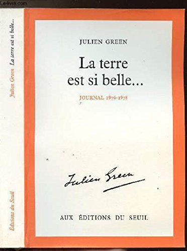 La Terre est si belle... Journal 1976-1978 9782020061742