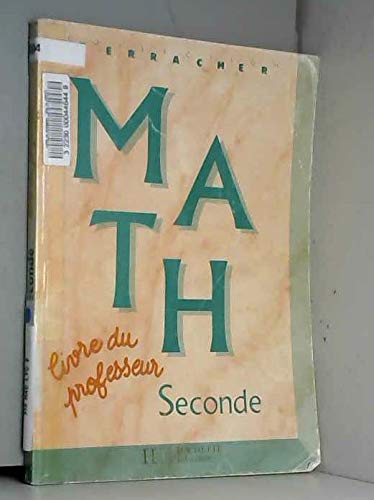 Maths, 2e. Livre du professeur, édition 1994 9782011349873