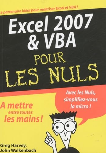 EXCEL 2007 ET VBA MEGAPOCHE 9782754005388