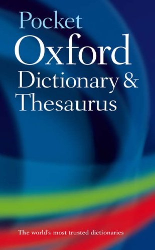 Pocket Oxford Dictionary and Thesaurus 9780198608639