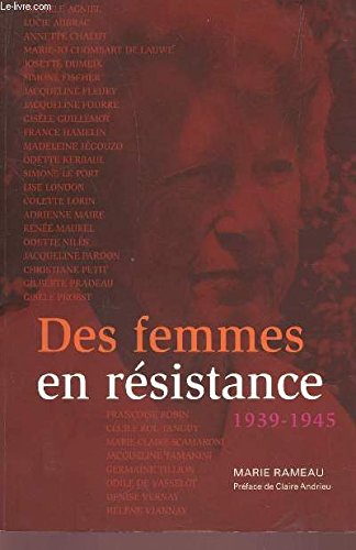 Des femmes en résistance, 1939-1945. 9782286043988