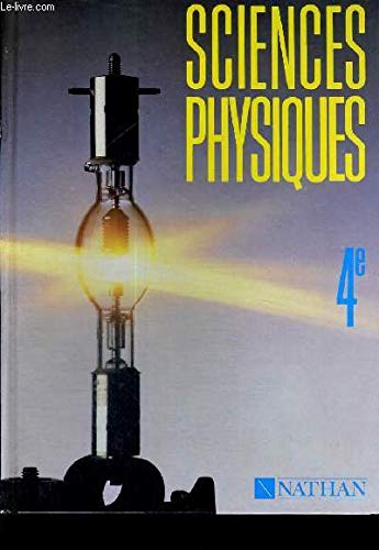 Sciences physiques, 4e 9782091834016