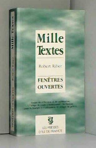 Mille Textes Fenetres Ouvertes, Textes de Réflexion et de Méditation 3351380103056