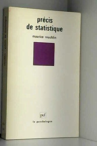 Precis de statistique 9782130401674