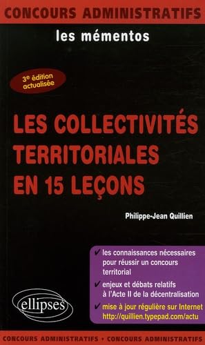 Les collectivités territoriales en 15 leçons 9782729826680