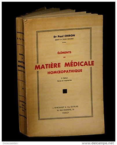 Eléments de matière médicale homoeopathique...