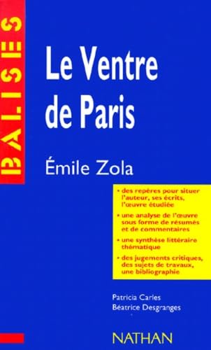 "Le ventre de Paris", Emile Zola 9782091807362