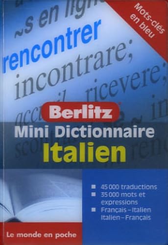 Italien Mini Dictionnaire en F 9789812468512