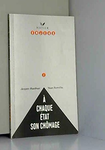 A chaque etat son chômage 9782218043888