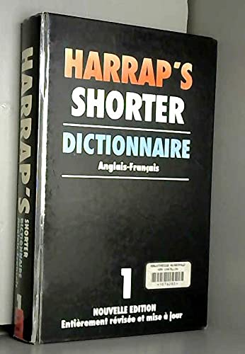 Harrap Shorter Ang-Fra T 1 Ne 9780245501616